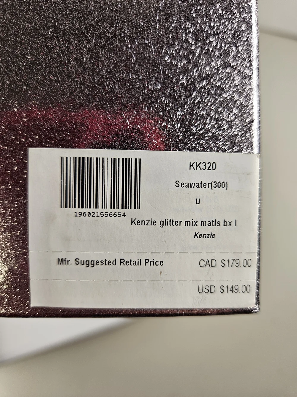 NWT Kate Spade Kenzie Glitter Seawater (300) Wallet & Card Holder